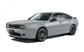 White Dodge Charger sedan shown from a front-left angle on a white background.