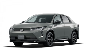Gray Honda SUV shown from a three-quarter front view on a white studio background?